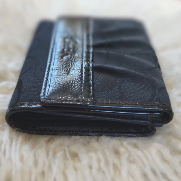 COACH Soho Pleated Signature French Purse Wallet Black F42816 RARE NWT - Picture 5 of 16